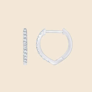 Boucles d'oreilles Dewy en or massif 14 carats avec diamant rond cultivé en laboratoire de 0,15 carat F-VS, pour mariage, fiançailles, soirée - Product Image 2