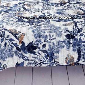 Wholesale <b>Quilt</b> 100% Cotton Kantha Throw Quilted Handmade Blanket Hand Stitching Bedspread Comforter Kantha Throw - Product Image 3