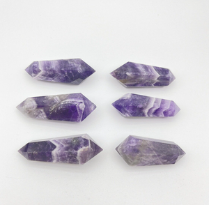 Meilleure qualité Offre Spéciale améthyste naturelle en vrac Double extrémité pointe sculptée meilleure qualité pour la fabrication de bijoux - Product Image 2