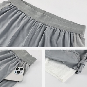 Pantalones cortos para correr 2 en 1 para hombre con forro más corto y bolsillos laterales Pantalones cortos de entrenamiento de secado rápido Pantalones cortos deportivos activos Envío DDP - Product Image 3