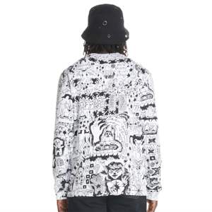 Chemise blanche à croquis graphique Teddy Fresh Chemise à imprimé artistique unique et tendance pour tenue décontractée et mode Street Style - Product Image 5