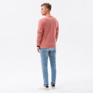 Sweat-shirts à col rond pour hommes brodés avec logo personnalisé Sweat-shirt uni en coton au design classique - Product Image 5