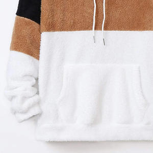 High Quality Plain Pullover <b>Hoodies</b> Unisex Wholesale Men Breathable Fabric Winter Color Blocking <b>Hoodies</b> <b>For</b> Men's Casual Wear - Product Image 4