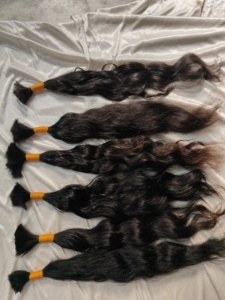 Styles de cheveux bruts vierges indiens non transformés de meilleure qualité Extensions de cheveux en vrac à cuticule alignée directement de l'Inde - Product Image 5