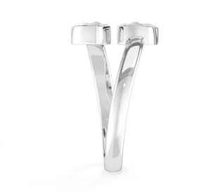 925 argent sterling forme naturelle Herkimer bague lunette réglage Style classique pour fiançailles anniversaire fête cadeau paquet de 6 - Product Image 3