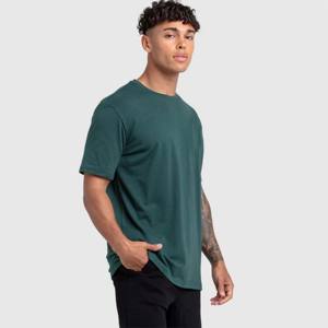 Camisetas de entrenamiento de ajuste regular para hombre de manga plana de algodón transpirable de alta calidad OEM camiseta con etiqueta personalizada - Product Image 3