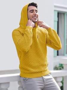 Sweat à capuche pour homme en polyester et coton de haute qualité avec logo personnalisé brodé, tissu de 330 g et fonction anti-rétrécissement - Product Image 3