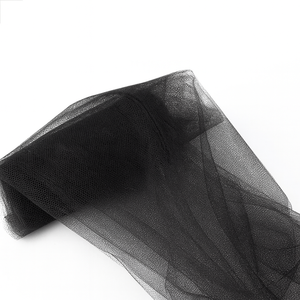 Tulle Fabric - Black - Polyester Tulle Fabric - Lightweight and Versatile, 120cm Wide - Product Image 1