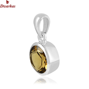 New arrival classic handmade <b>solid</b> 925 sterling <b>silver</b> beer quartz gemstone pendant <b>necklace</b> fashion pendants wholesale - Product Image 2