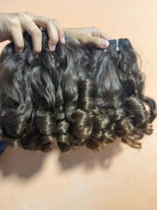 Haute qualité vierge indien bébé Curl cheveux humains de qualité 6A vente en gros non transformés 100 pour cent extensions de cheveux bouclés naturels faisceaux - Product Image 4