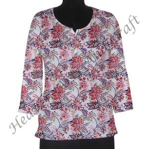 <b>Short</b> <b>Dress</b> Hand Block Print Kurtis Casual <b>Dresses</b> Latest Designs 2025 Summer <b>Dress</b> Hand Block Printed Cotton Kurti - Product Image 3