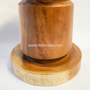 Tabouret en bois de suar écologique, fait à la main avec du bois naturel pour le salon, la terrasse ou les meubles de maison - Product Image 5