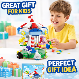 Jouets en briques pour enfants <span class=keywords><strong>Super</strong></span> Marioed 2026, ensembles de construction de manèges, manège, carrousel, MOC en plastique, amusement - Product Image 3