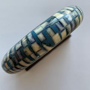 Brazaletes de Hueso Natural Pulsera con Diamantes Perlas Joyería de Plata Vintage Patrones Geométricos Religiosos Aniversario de Fiesta de Boda - Product Image 6