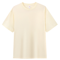 Poids lourd 340G haute qualité O cou t-shirts surdimensionné goutte épaule O-décolleté à manches courtes hommes O cou t-shirts