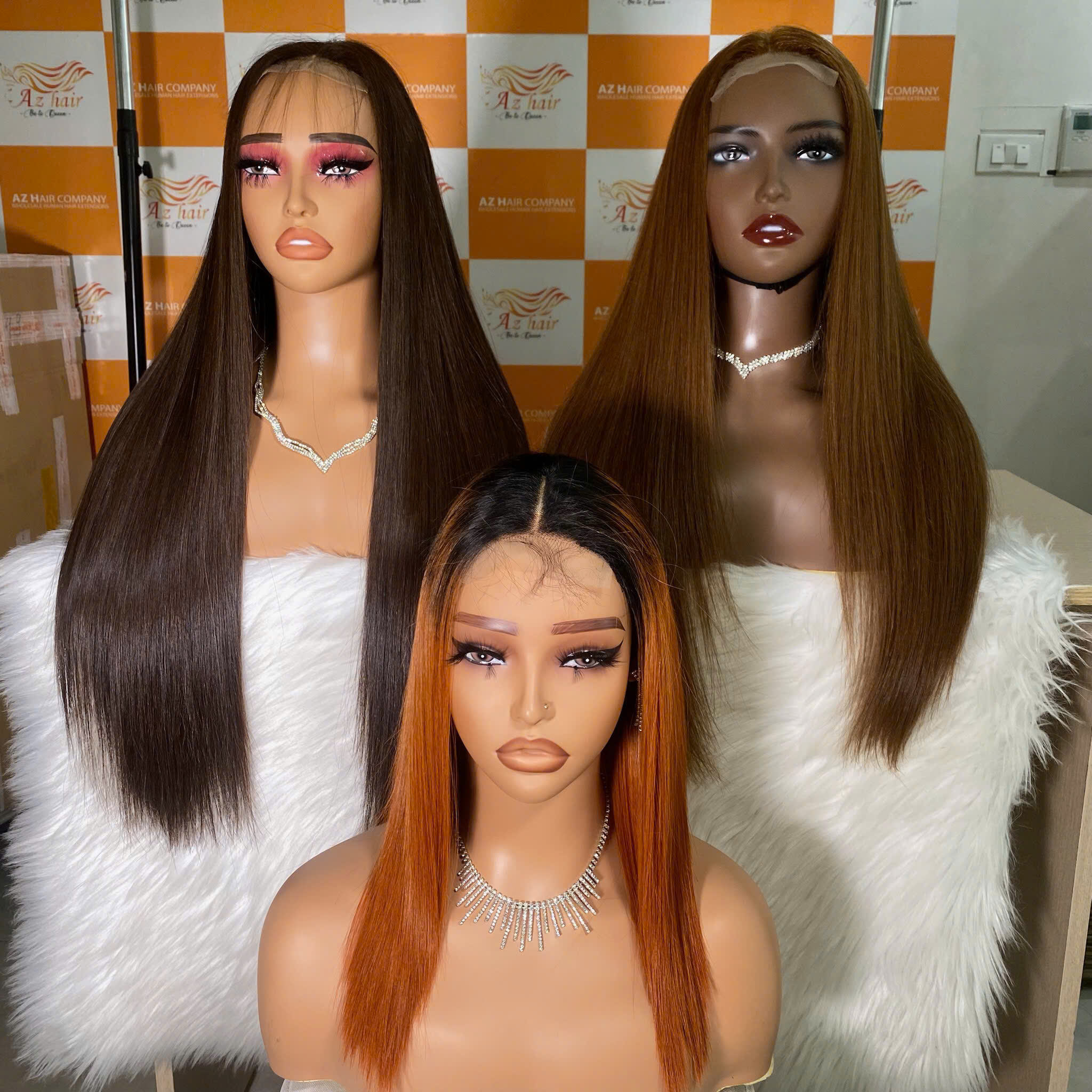 Orange with black root