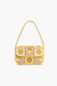 Pochette perlée faite à la main pour femmes, motif géométrique à carreaux, sac à main de soirée, sac à main personnalisé pour mariage ou événement - Product Image 5