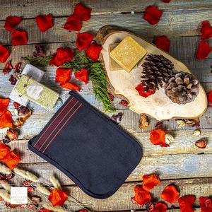 Guantes Exfoliantes Ovalados de Bambú Turcos OEM, Ecológicos, para Limpieza Profunda Corporal y Facial, con Mango Largo - Product Image 6