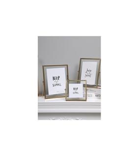 Refined metal photo frame for tasteful home decor wall tabletop display <b>gift</b> wedding anniversary <b>present</b> polished interior - Product Image 1