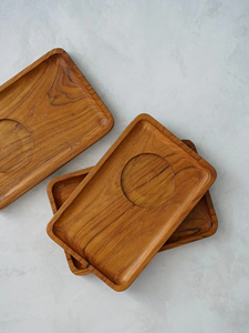 ถาดไม้ตกแต่งงานฝีมือคุณภาพพรีเมียม สำหรับวางกลางโต๊ะ ใช้เสิร์ฟ และเป็นของขวัญ ในราคาที่ถูกที่สุด - Product Image 4