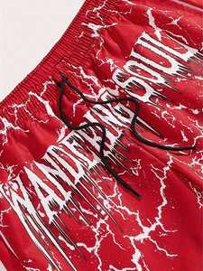 Pantalones cortos informales de verano para hombre Vintage personalizados, pantalones cortos de sublimación de poliéster cómodos con cintura elástica transpirable de secado rápido - Product Image 4