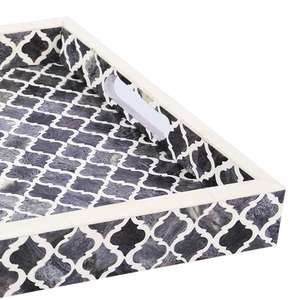 Plateau d'incrustation d'os en mosaïque de qualité supérieure Plateau décoratif économique pour les fêtes d'hôtels et la décoration intérieure - Product Image 2