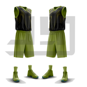 Tenue de basket-ball personnalisée, vêtements de sport imprimés, ensemble maillot sans manches et short pour joueurs professionnels et amateurs, 100% coton - Product Image 4