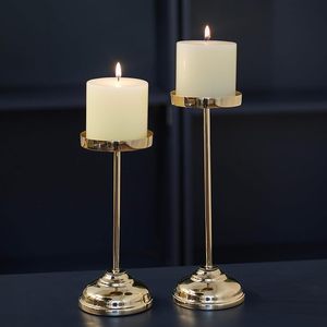 Support de bougie décoratif en métal doré écologique pour l'intérieur de la maison de luxe, centre de table pour mariage, Noël et Pâques - Product Image 6