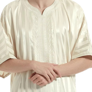 Vente chaude, thobes pour hommes décontractés de haute qualité, styles uniques dans un nouveau design, coton respirant à séchage rapide pour adultes, prix de gros - Product Image 6