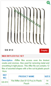 GS 813 Outil de lime à graver de type ballon en acier avec manche en bois pour outils et équipements de bijouterie - Product Image 2