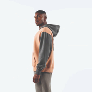 Vêtements de rue de grande taille Sweat-shirt à capuche unisexe en coton mélangé personnalisé imprimé bouffant sur toute la surface pour hommes - Product Image 2
