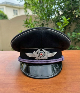 Chapeau allemand M43 noir de la Seconde Guerre mondiale, chapeaux allemands SS M42 édition limitée de la Seconde Guerre mondiale - Product Image 1