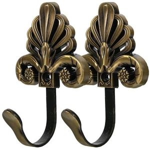 Ganchos de pared artísticos de latón con detalles de acabado dorado, ideales para interiores creativos de casas, priorizan tanto la forma como la función - Product Image 2