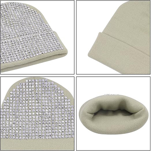 Gorro de Invierno Personalizado de Punto Jacquard Acrílico Térmico con Logotipo Bordado Ajustable Unisex para Adultos - Product Image 1