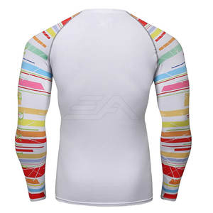 Nuevo Diseño, MOQ Bajo, Color Sólido, Transpirable, Ecológico, Spandex/Poliéster, Manga Larga, Rashguard para Hombre, Venta Caliente, MMA Rush Guard - Product Image 1