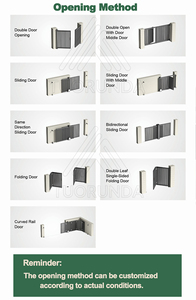 Portes principales en aluminium électriques ou solaires automatisées par porte extérieure de barrière en métal - Product Image 3
