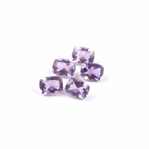 Pierre d'améthyste africaine violette naturelle de haute qualité octogone taillé à facettes pierre précieuse en vrac - Product Image 6