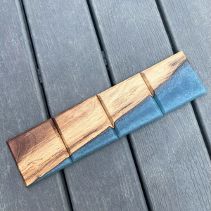 Handcrafted Wood and Resin Coasters <b>Set</b> Square Round Epoxy Wood Resin <b>Kids</b> Drinks Slate Wooden Drink Coaster <b>Set</b> - Product Image 1