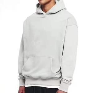 Sudadera con Capucha de Felpa Gruesa 100% Algodón con Logotipo Personalizado Mexion, Talla Grande, para Hombre, Invierno, Estampada, Bordada, Tejida, en Blanco - Product Image 3