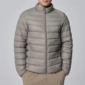 Veste matelassée légère pour homme, manteau matelassé coupe-vent imperméable, coupe-vent chaud d'hiver en toile - Product Image 3