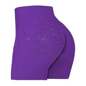 Custom New Arrival High Waist Running Sportswear Workout Fitness <b>Gym</b> Yoga Seamless Shorts Shipping Hip Lifting <b>Ruched</b> Low Rise - Product Image 3