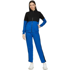 Offre Spéciale coton de haute qualité survêtement grande taille à manches longues fermeture éclair en gros tenue décontracté vêtements de sport femmes survêtement - Product Image 1