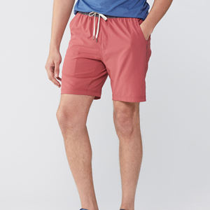 Pantalones cortos de gimnasio de algodón Spandex cómodos para hombre, cintura elástica, pantalones cortos informales de Fitness para correr con bolsillos, patrón sólido - Product Image 5