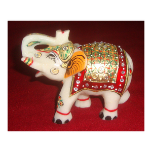 Forma antigua de elefante Mable pintado diseñado para decoración regalos corporativos figura Animal para obsequios de Venta caliente en línea - Product Image 1