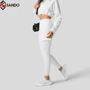 Leggings de yoga sans couture Scrunch pour femmes, ensemble de yoga avec impression numérique couleur unie, logo personnalisé XL - Product Image 2