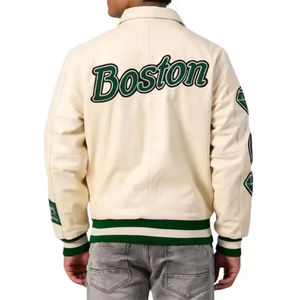 Nouvelles vestes Letterman de baseball brodées avec logo personnalisé à la mode pour hommes dernière mode nouvelle veste Slim Fit - Product Image 3