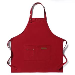 Logotipo personalizado hombres mujeres unisex cocina restaurante café barbacoa pintura uniforme profesional ajustable chef delantal delantales de cocina - Product Image 5