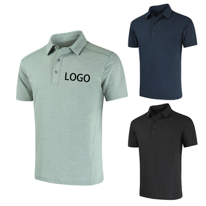 Polos de hombre de talla grande de alta calidad, Material de algodón 100%, secado rápido, Impresión de logotipo personalizado, servicio OEM ligero - Product Image 2