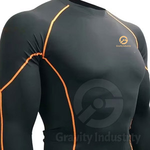 Rashguard respirant à manches longues pour homme, usage extérieur - Spandex/Polyester, séchage rapide, haute qualité, service OEM personnalisable, tendance - Product Image 2