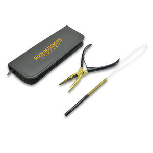 Pince à anneaux et à retirer Ultimate en acier inoxydable Outils d'extension de cheveux dorés et noirs - Product Image 4